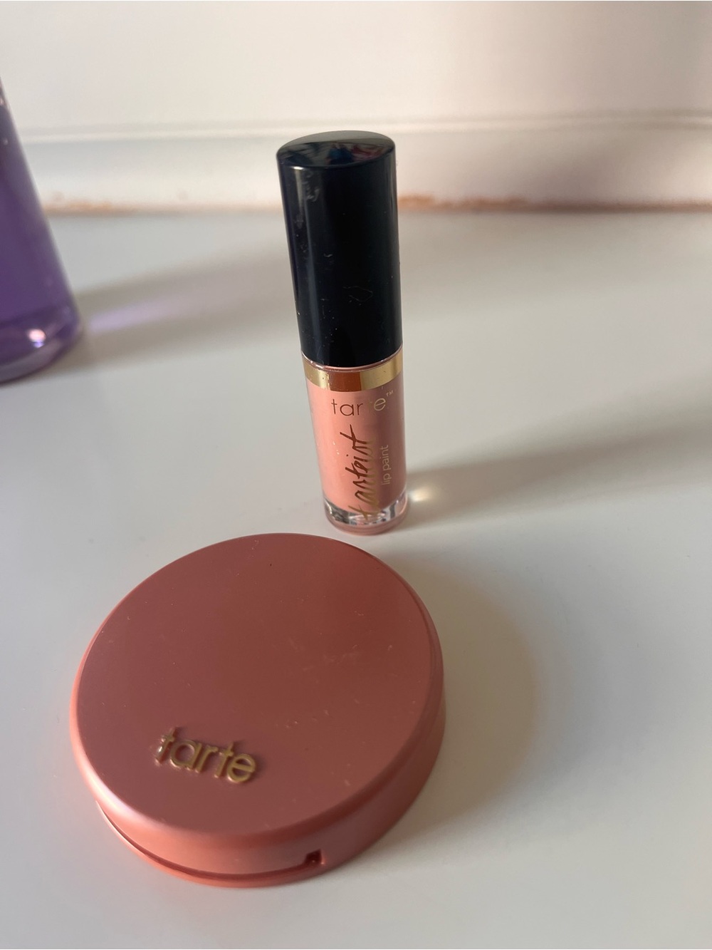 tarte Mini Lip Paint & Cheek Compact in Peachy Rose